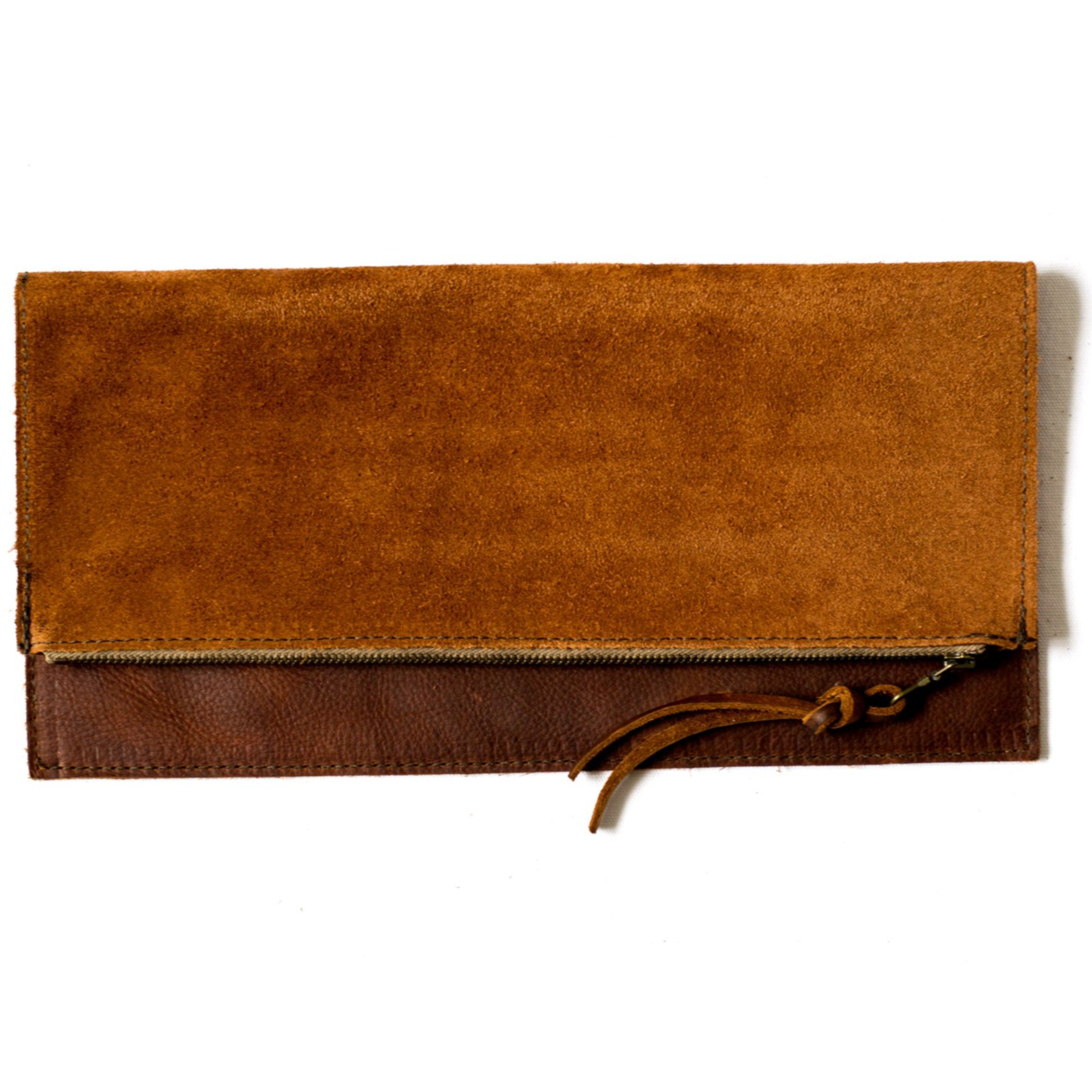 Elegant Leaf Leather Foldover Wallet Purses | Thamon – THAMON